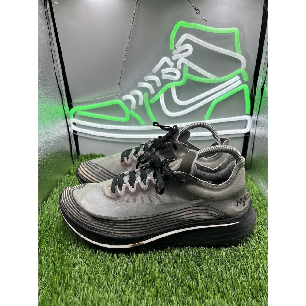 Nike Lab Zoom Fly NYC New York Marathon Black White Men Size 8 AH5088-001